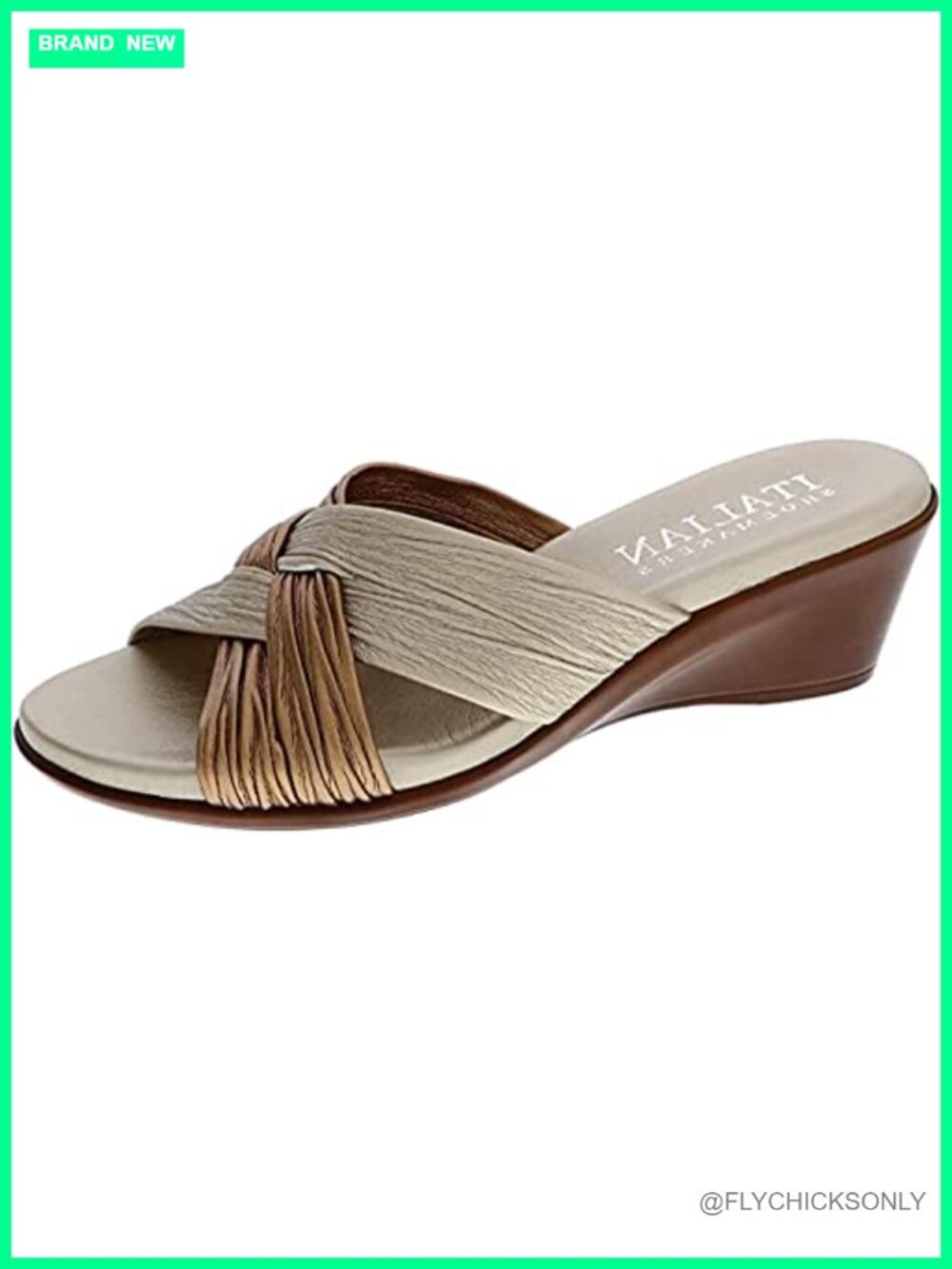 Wedge Sandals Peep Toe Slip On Slide Sandal Padded Insole